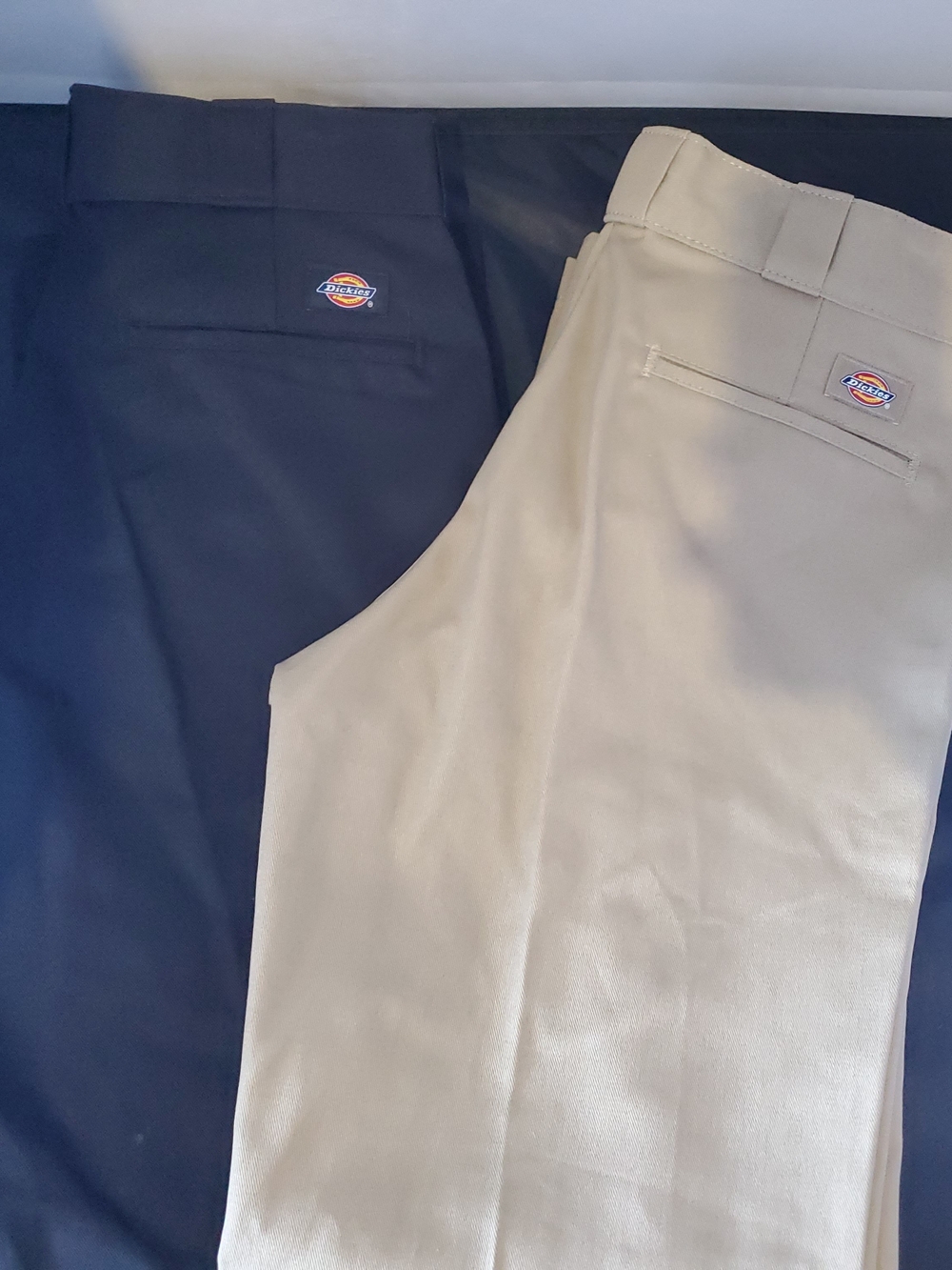 Lot of 2 Dickies 874 Original Fit Work Pants 32x30 NWOT Black & Tan Khaki